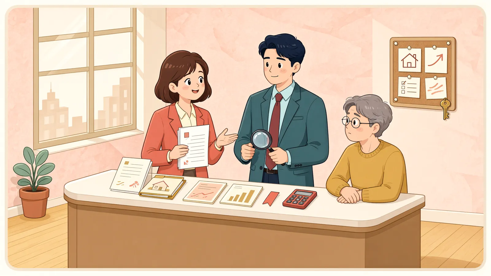 「상속세가 한 번 더 고지됐다면, 무엇을 다퉈야 할까」 상황을 그린 삽화
