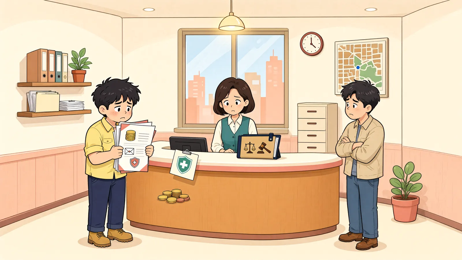 「파산관재인이 임금 지급을 늦췄다면, 지연손해금도 재단채권일까」 상황을 그린 삽화