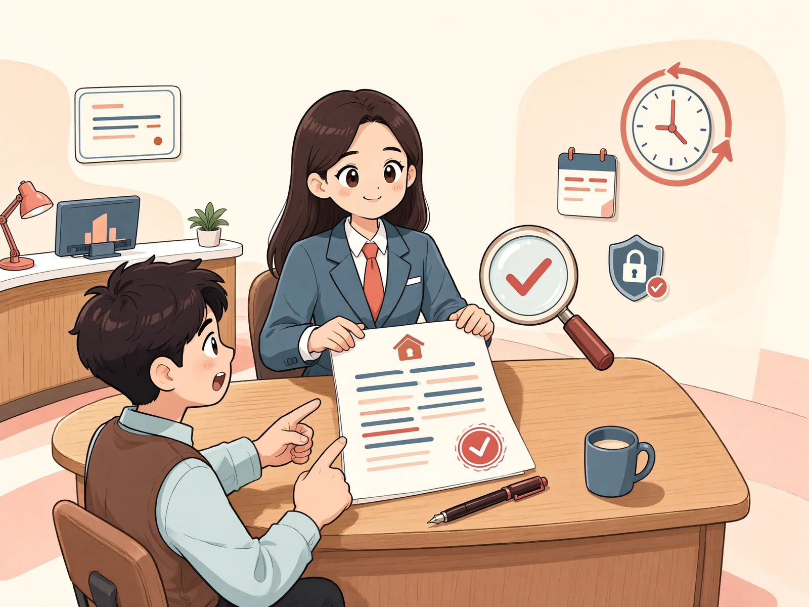 「결산기 전이라도 근저당 채무를 확정할 수 있을까」 상황을 그린 삽화