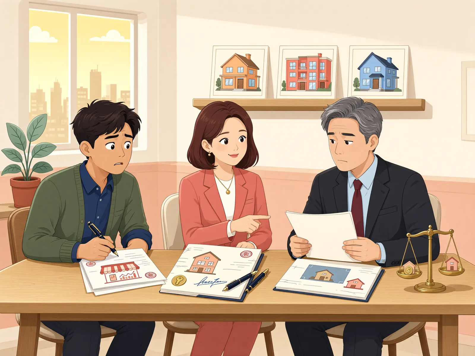 「공사 마무리 자금에 설정한 근저당권, 사해행위일까」 상황을 그린 삽화