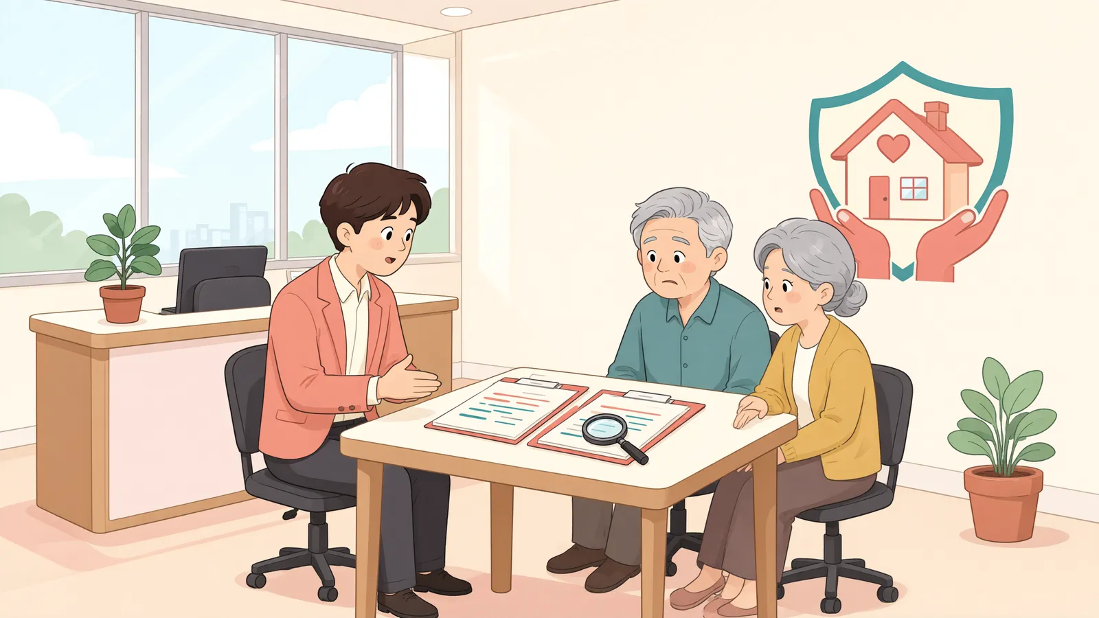「살지 않은 집, 대항력도 생길까?」 상황을 그린 삽화
