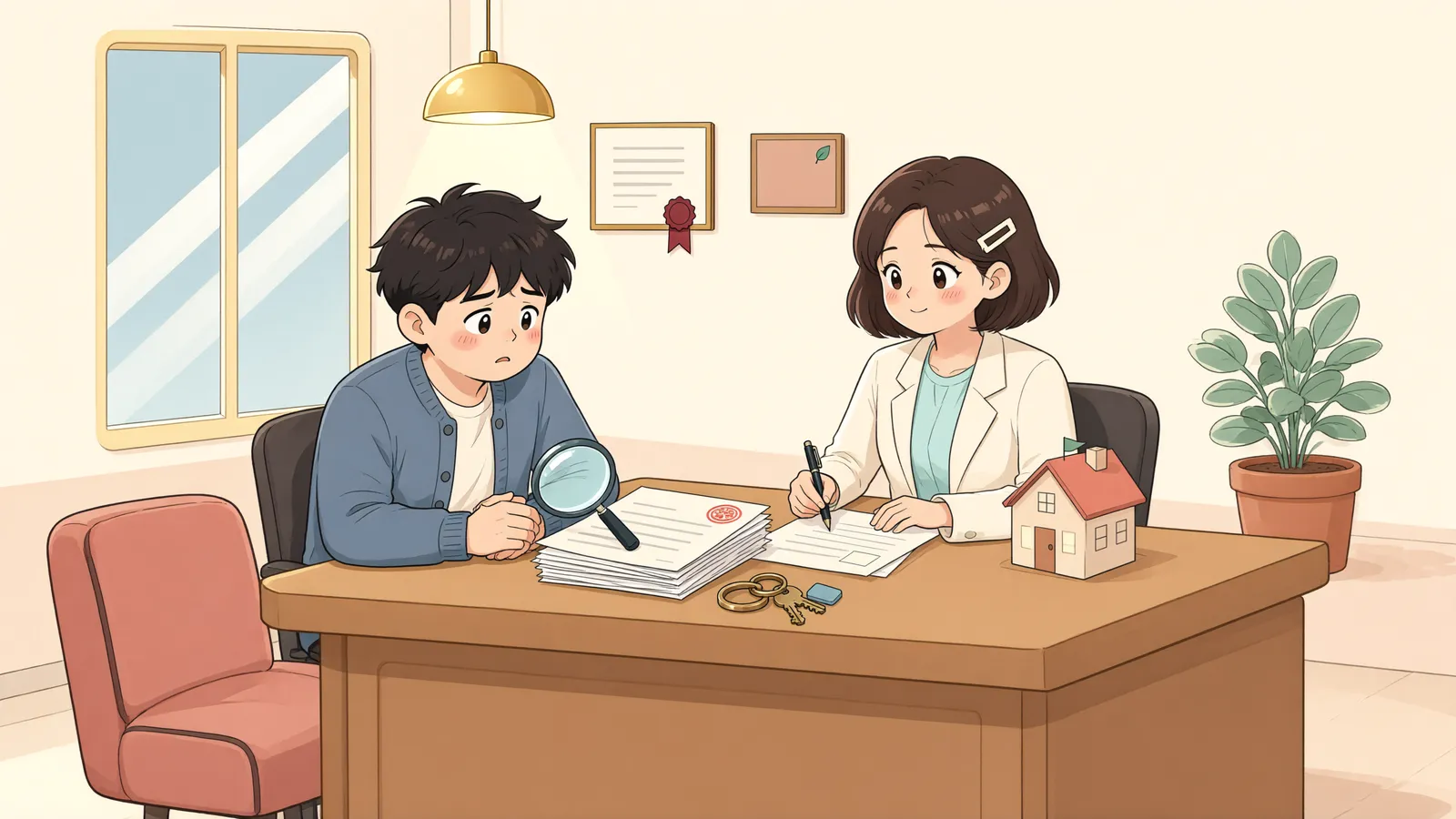 「압류된 공사대금, 계약을 해지하면 사라질까」 상황을 그린 삽화