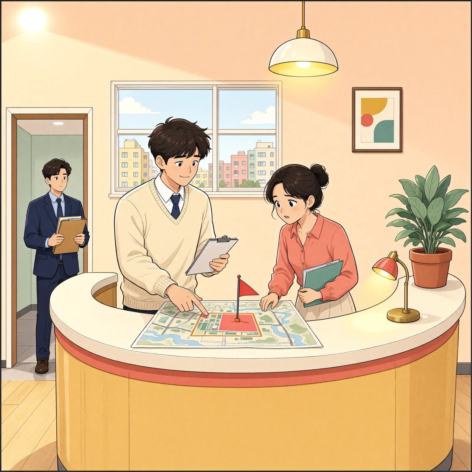 「벽에 붙은 저온창고, 동산경매로 소유권이 넘어갈까」 상황을 그린 삽화