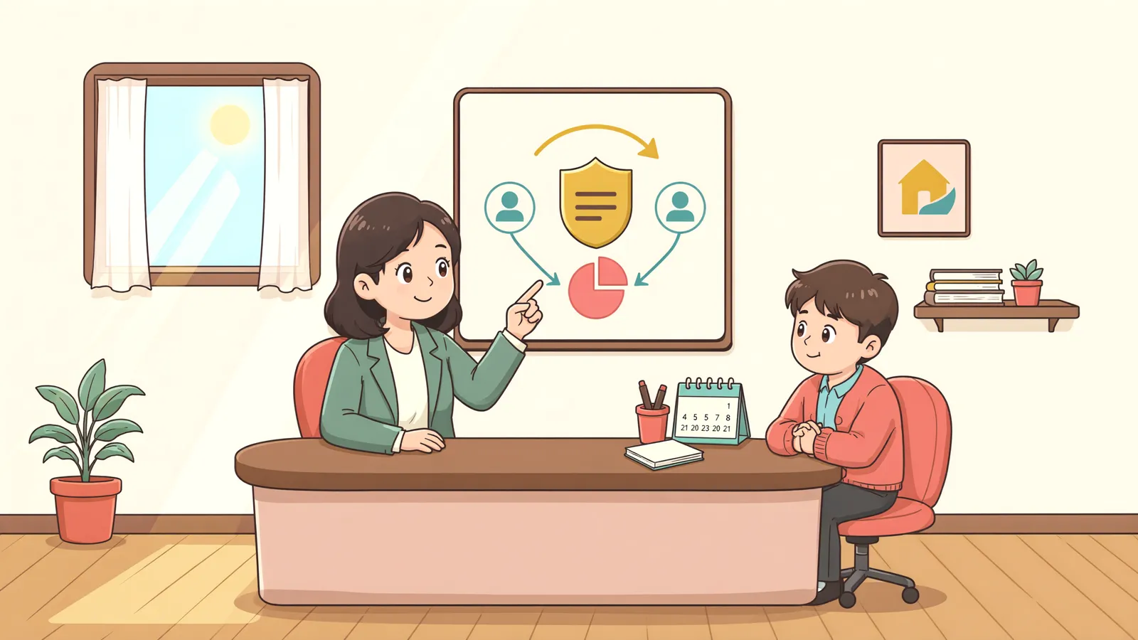 「담보가 있는 대출, 개인회생채권에서 전부 빠질까?」 상황을 그린 삽화