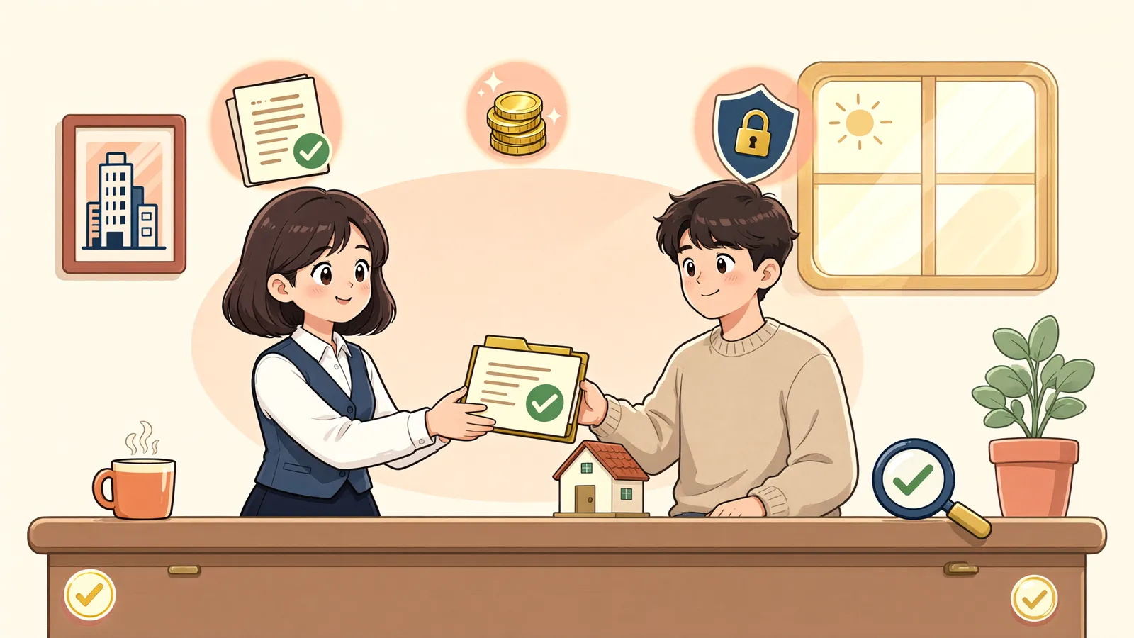 「자재를 넣었어도, 건물에 대한 유치권은 아닐 수 있습니다」 상황을 그린 삽화