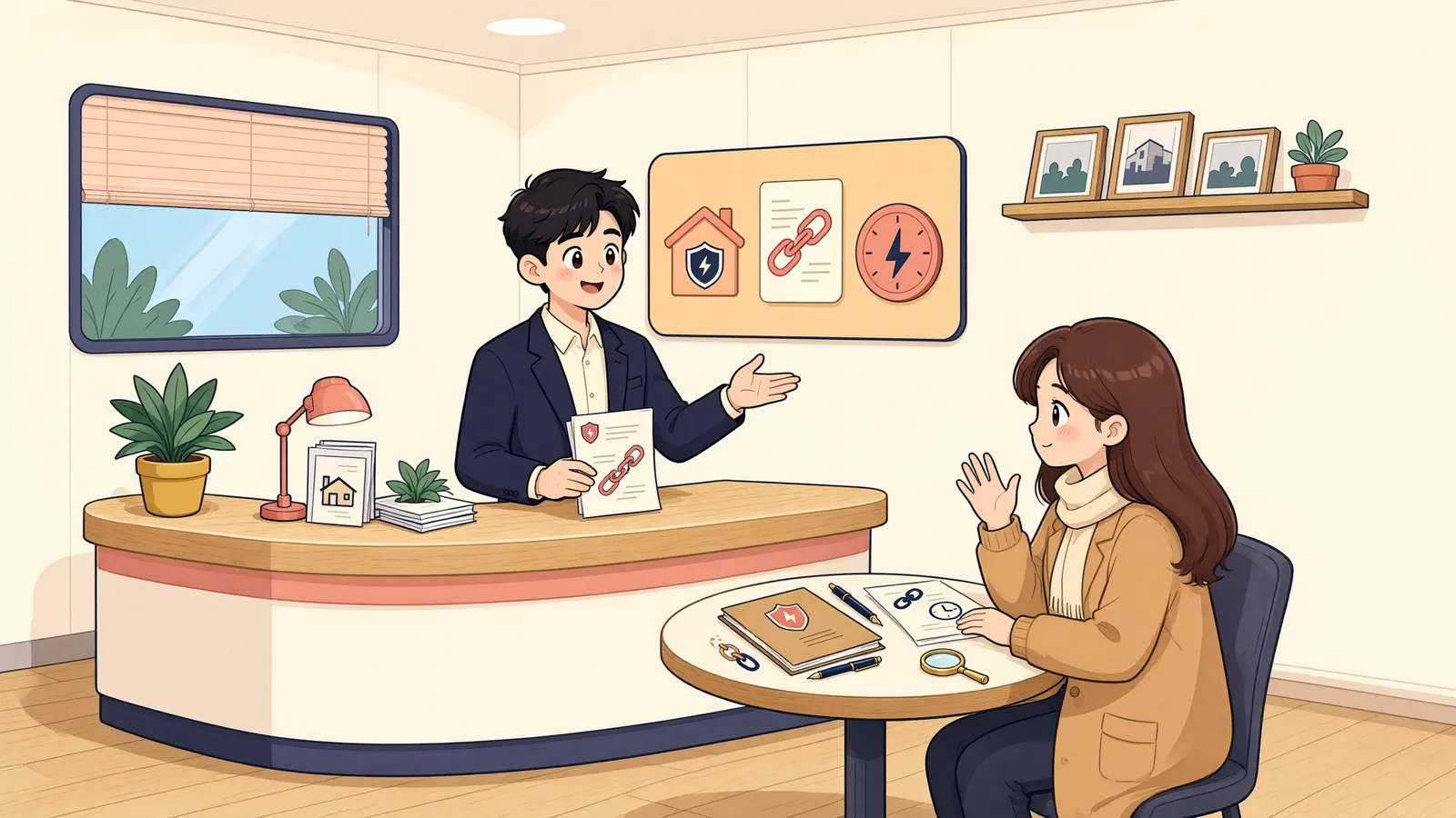 「토지를 넘겨받아 사용하면 담보채권 시효도 멈출까」 상황을 그린 삽화