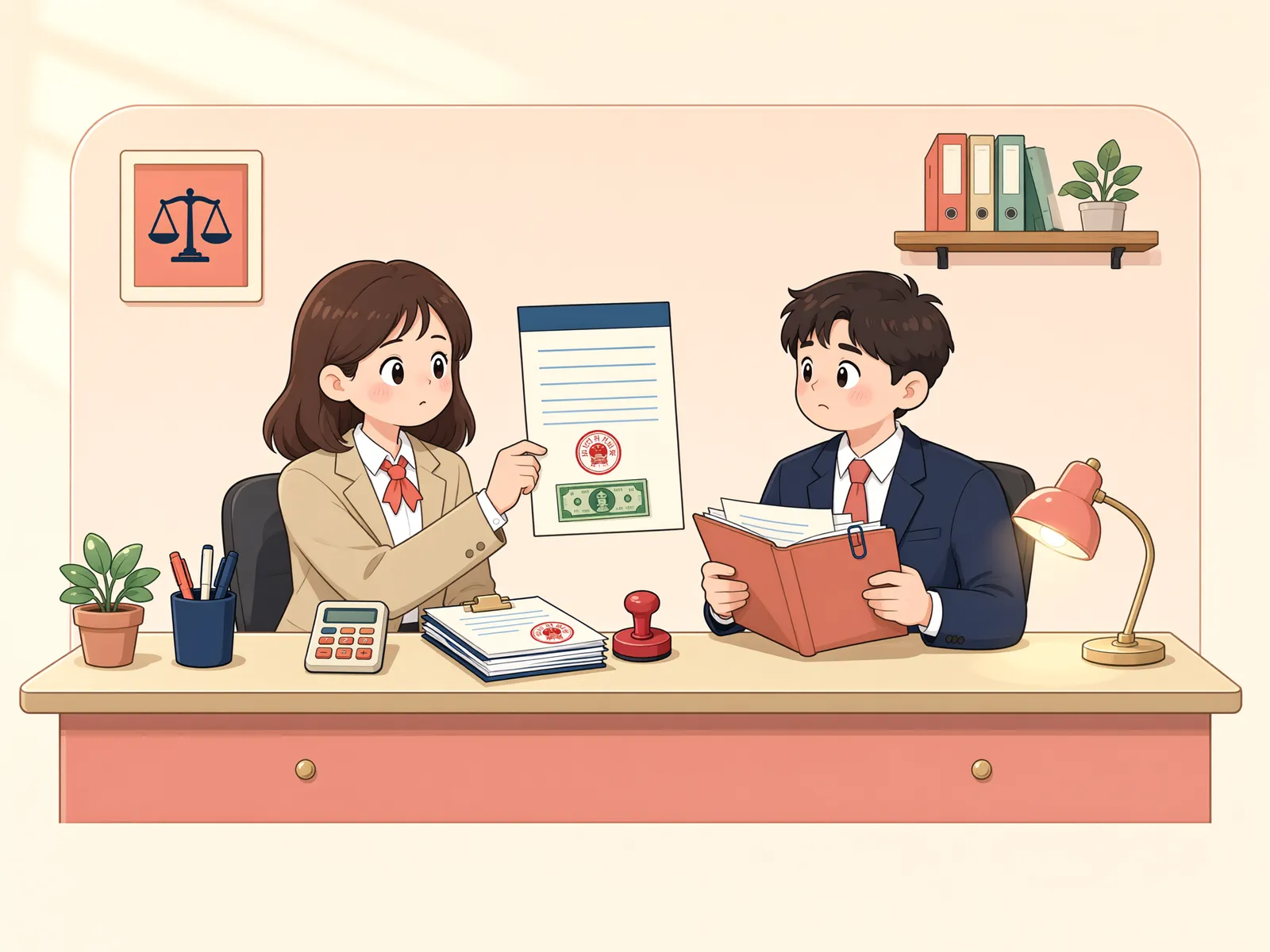 「배당요구 종기, 접수증명원만으로는 부족합니다」 상황을 그린 삽화