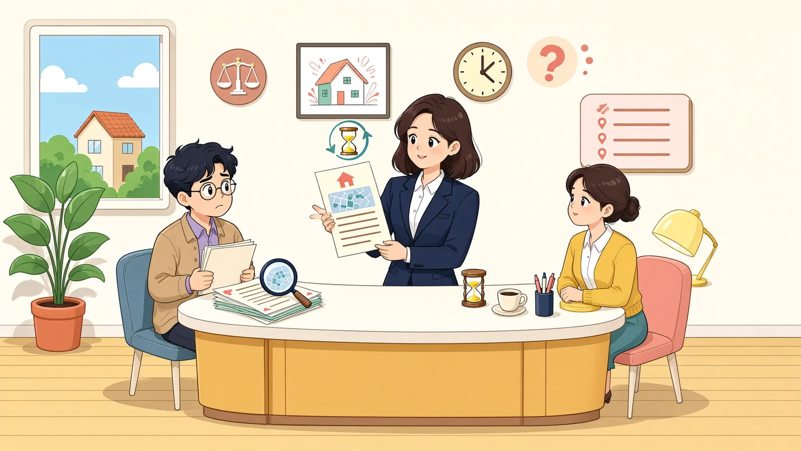 「주인이 사라졌다고 무주부동산일까」 상황을 그린 삽화
