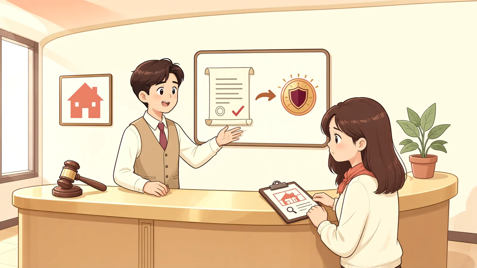 「판결금은 받았는데 소송비용은 남았다면」 상황을 그린 삽화