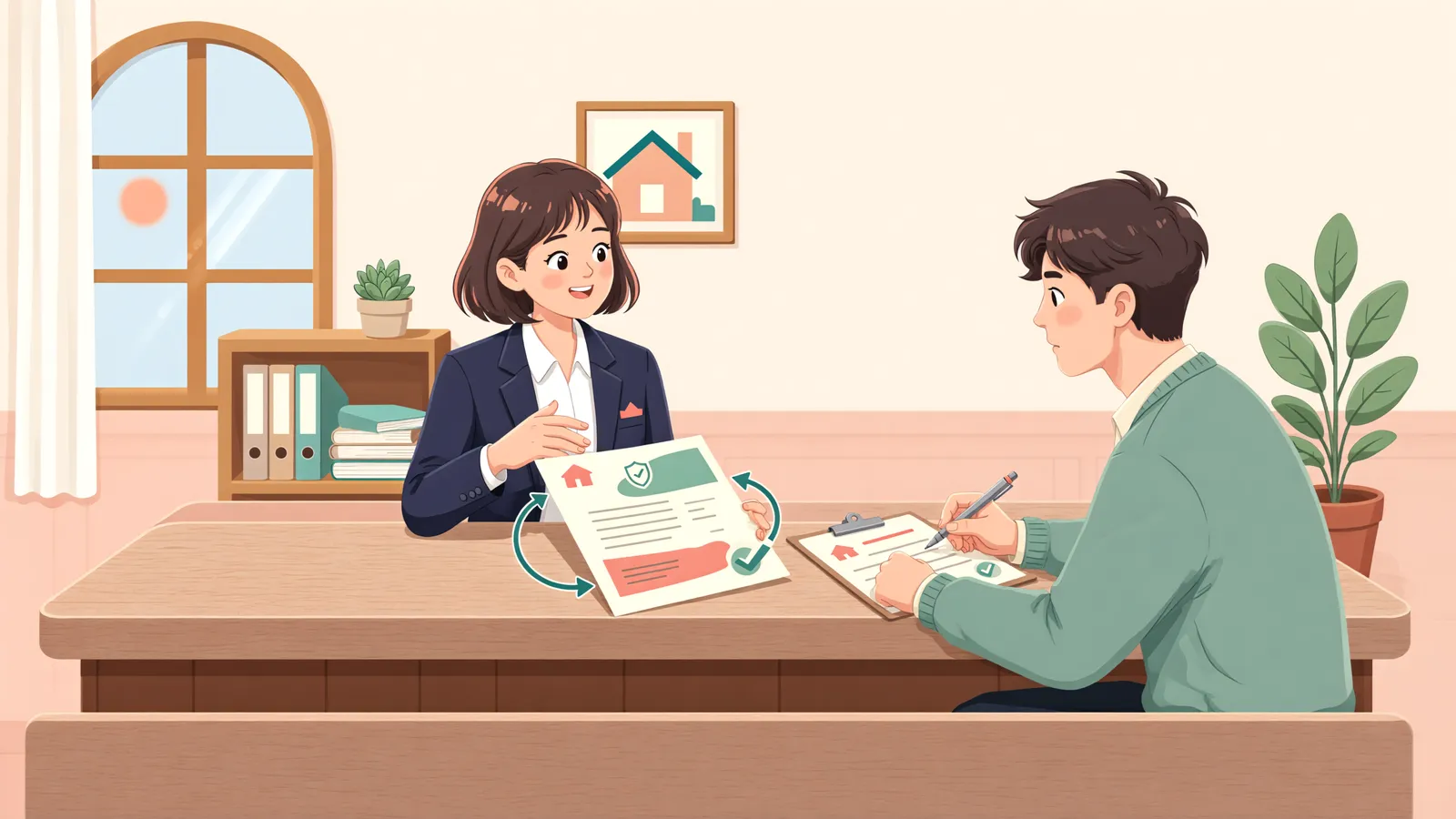 「근저당권 일부만 사해행위라면, 등기는 어떻게 바로잡을까?」 상황을 그린 삽화
