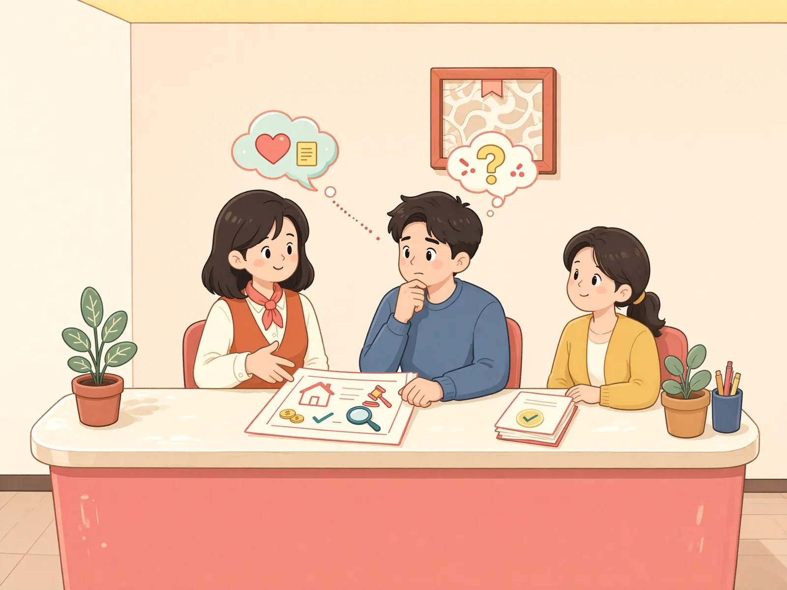 「임차인이 직접 경매를 신청했다면, 배당요구도 따로 해야 할까?」 상황을 그린 삽화