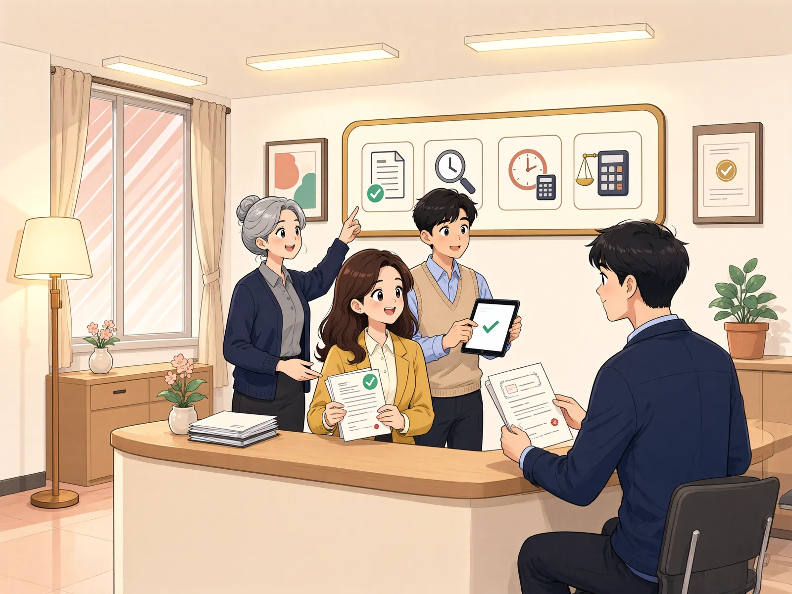 「다 갚은 빚인데 건물에 강제경매가 들어왔다면」 상황을 그린 삽화