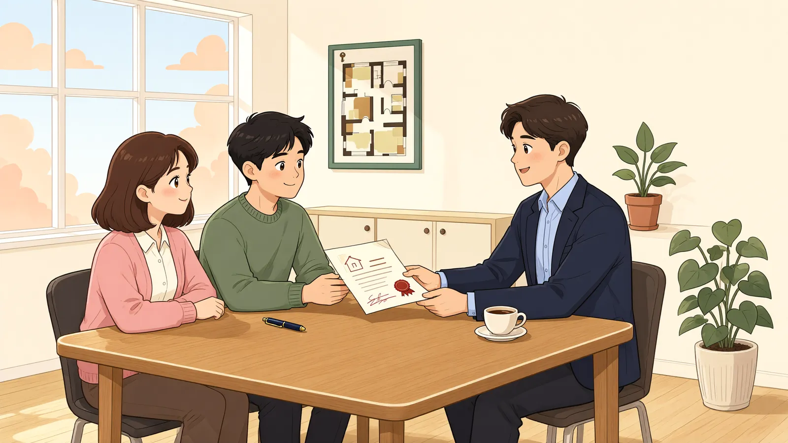 「견적서에는 적혔지만 계약서엔 빠진 원산지, 해지 사유가 될까」 상황을 그린 삽화