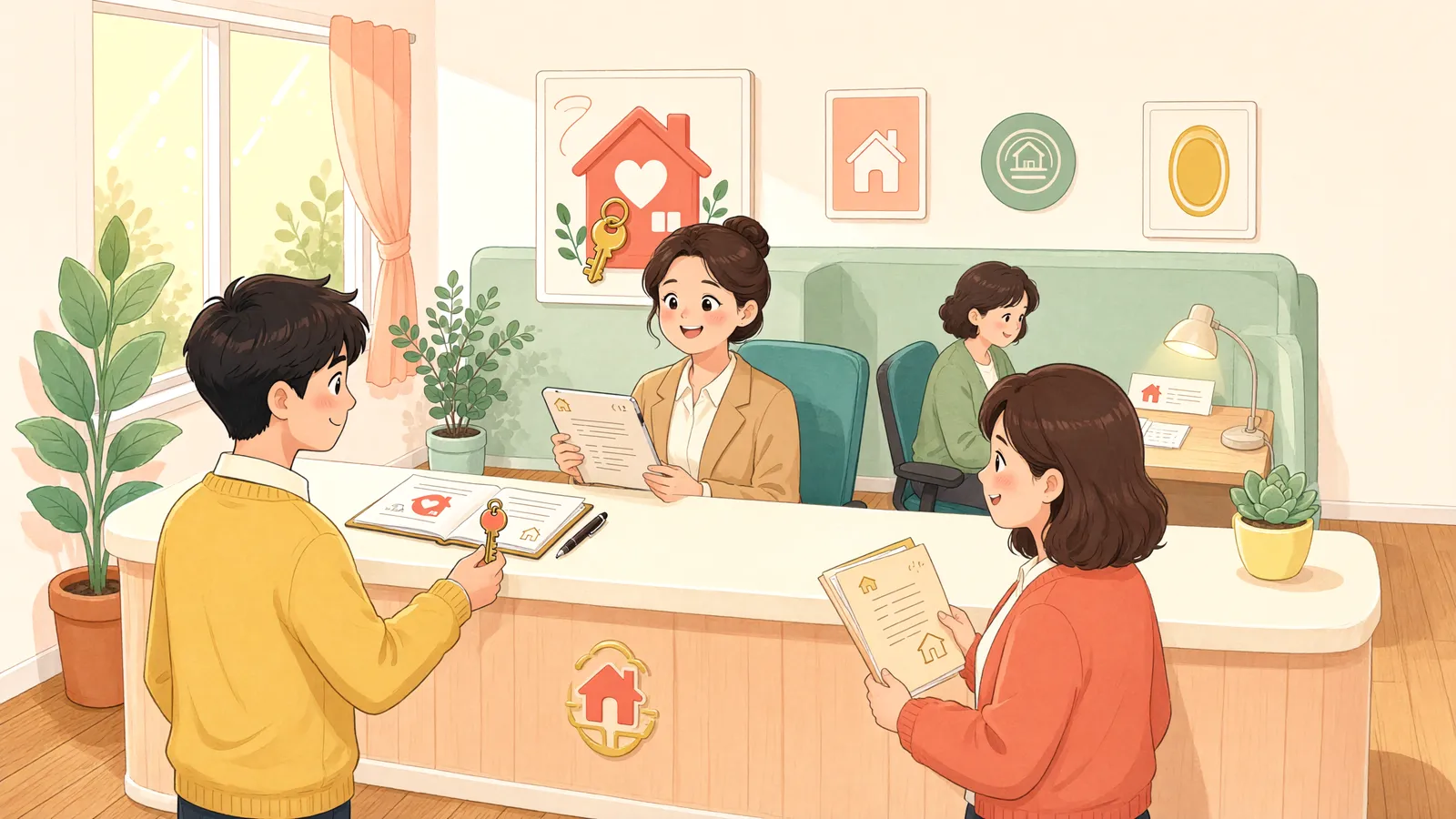 「동네길로 내준 땅, 넓혀 포장했으니 사용료를 받을 수 있을까」 상황을 그린 삽화