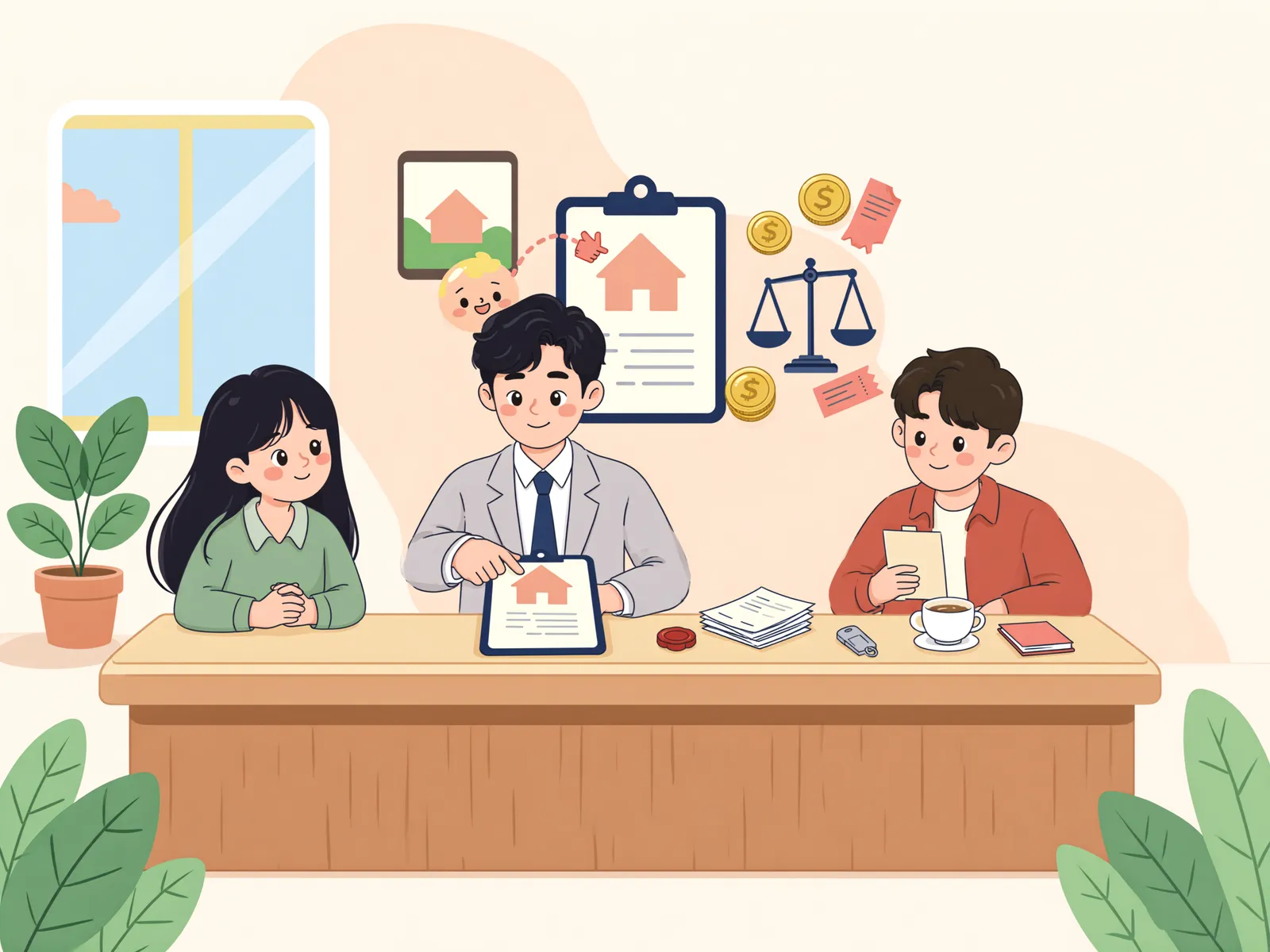 「대금은 내가 냈는데, 취득세도 내야 할까?」 상황을 그린 삽화
