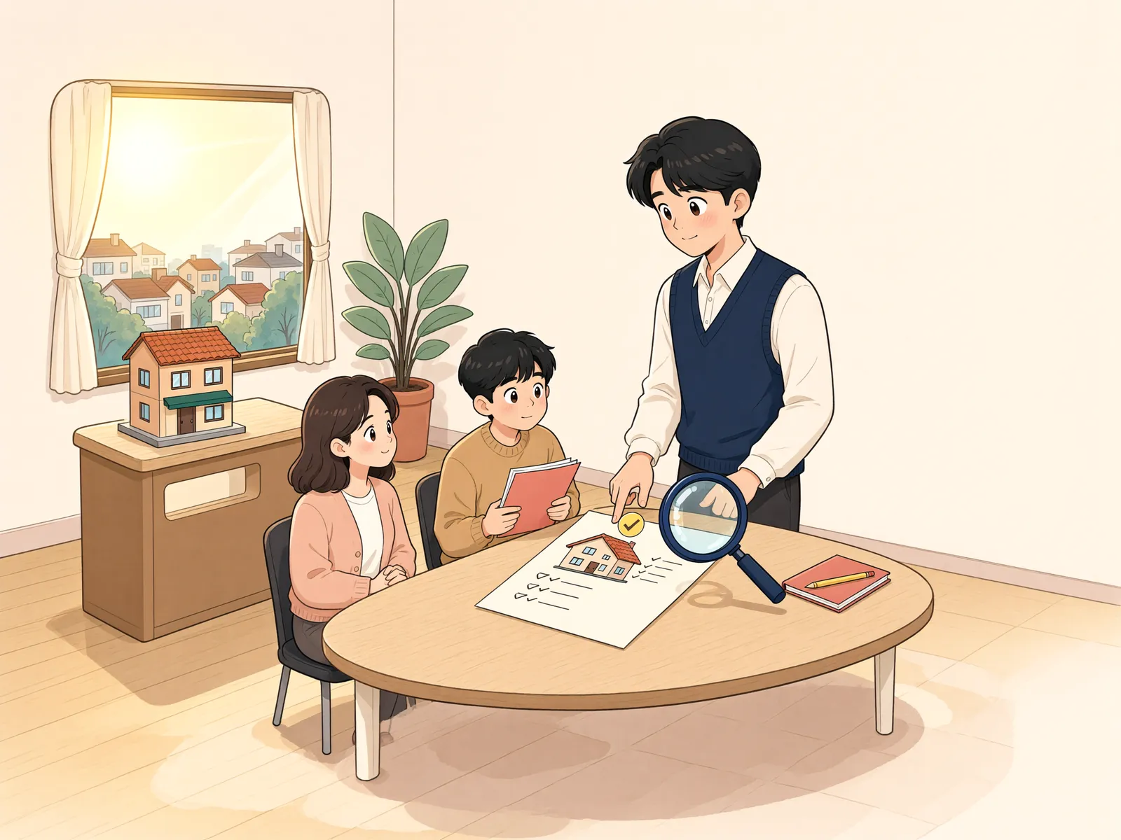 「다가구주택의 ‘보이지 않는 선순위’도 설명해야 합니다」 상황을 그린 삽화