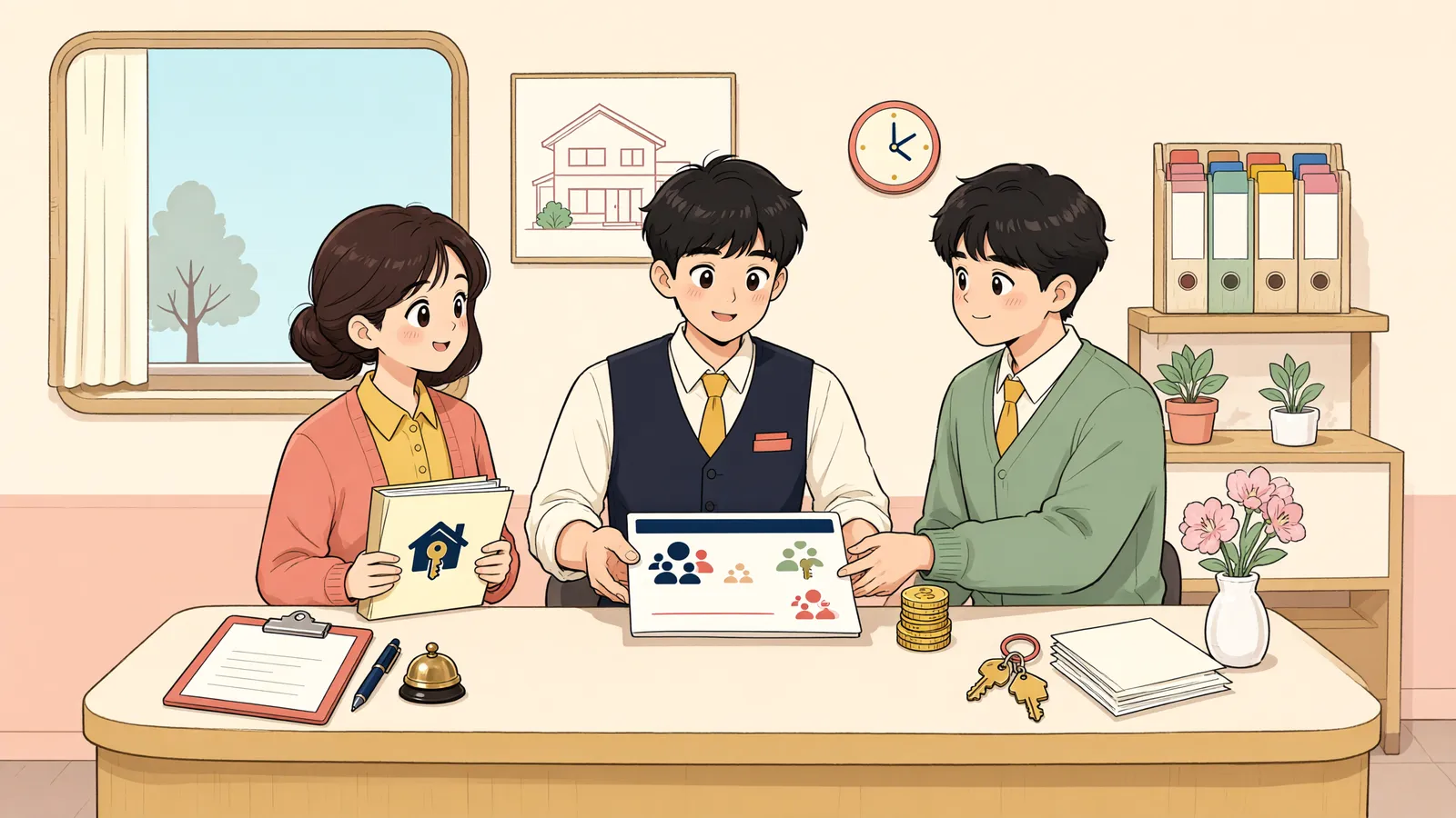 「상인회가 남의 빚을 보증했다면, 총회 결의가 없어서 무효일까?」 상황을 그린 삽화