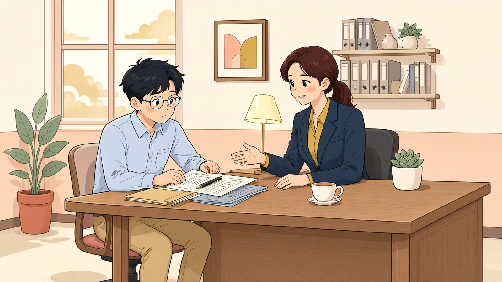 「가집행 판결을 받았는데, 재산명시 신청은 안 된다고요?」 상황을 그린 삽화