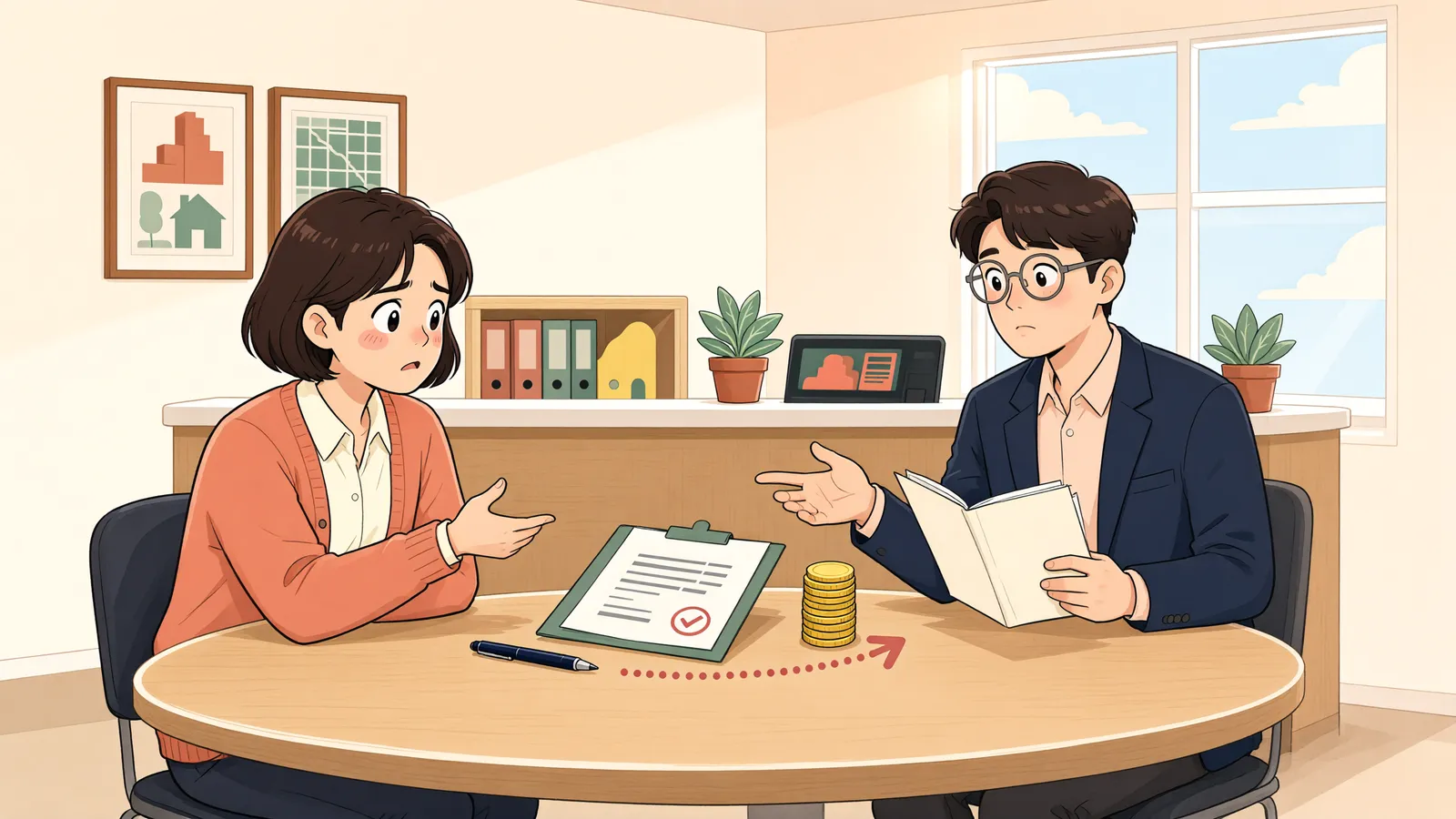 「가액배상, 채권자에게 바로 청구할 수 있을까」 상황을 그린 삽화