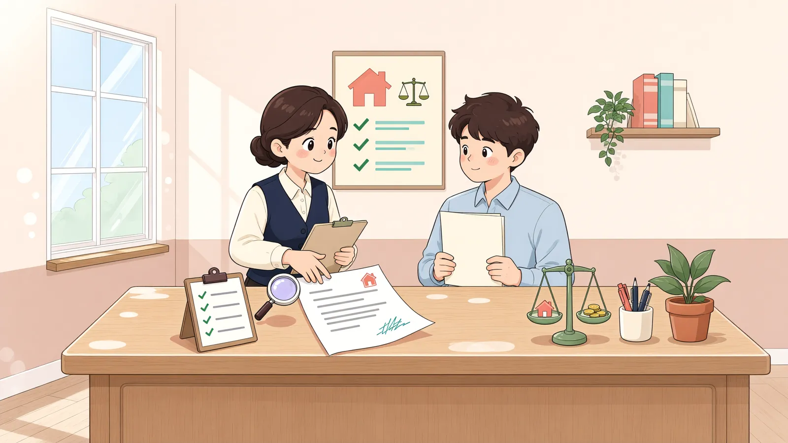 「보증금이 오른 뒤 경매가 시작됐다면」 상황을 그린 삽화