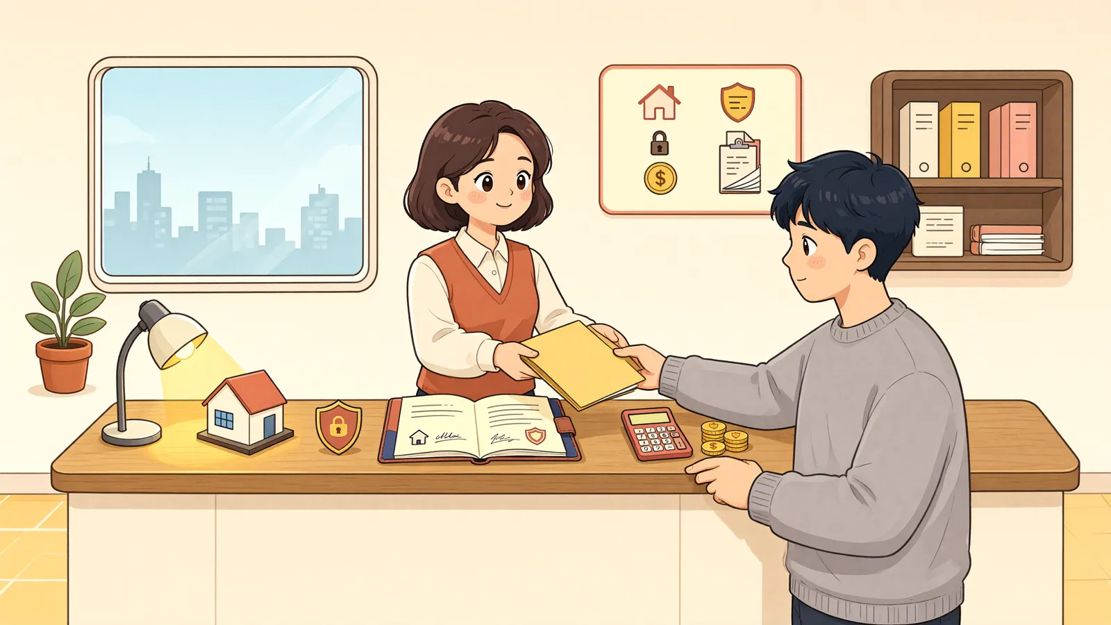 「연체차임 소송비용, 보증금에서 공제할 수 있을까?」 상황을 그린 삽화