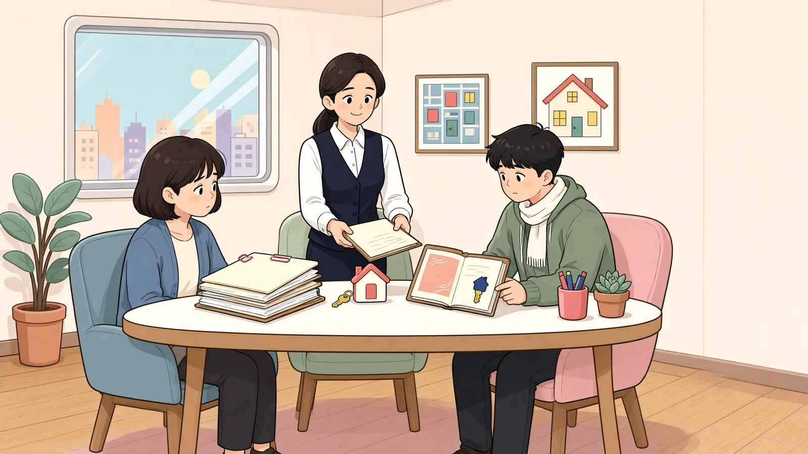 「이혼하며 넘긴 아파트, 채권자가 되돌릴 수 있을까」 상황을 그린 삽화
