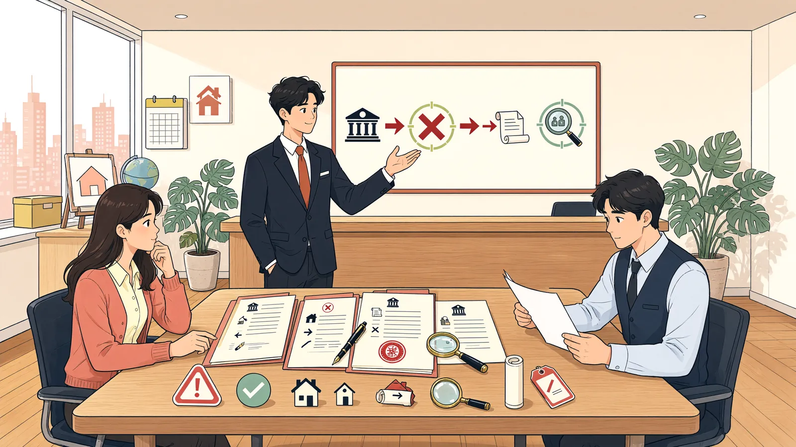 「근저당권을 갚고 말소했다면, 집 전체를 되찾을 수 있을까」 상황을 그린 삽화