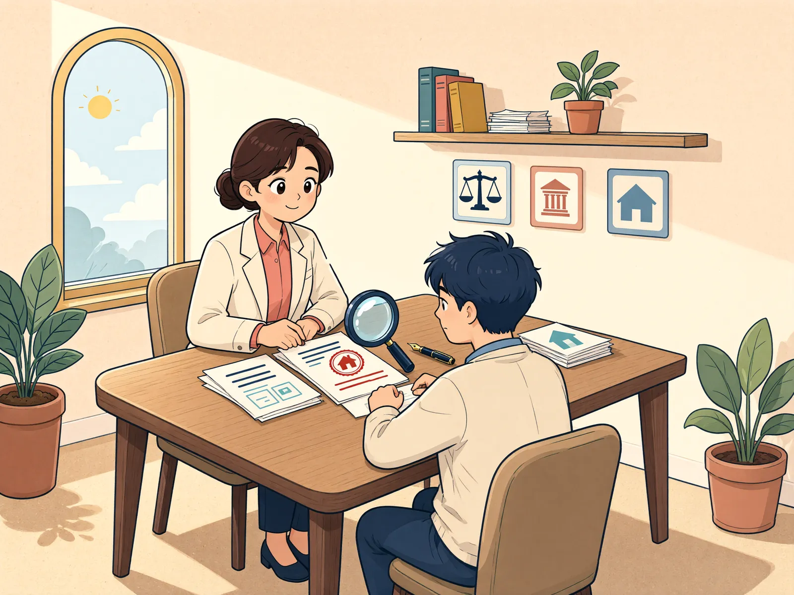「매매대금에 압류 통지가 겹쳤다면, 누구에게 지급해야 할까」 상황을 그린 삽화
