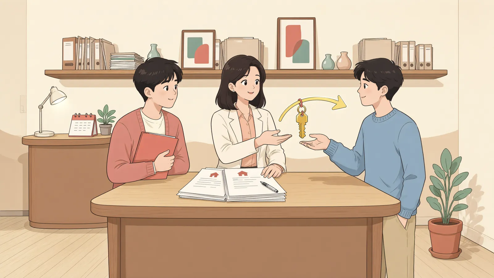 「내 지분을 산 게 맞을까? 가등기와 사해행위 취소」 상황을 그린 삽화