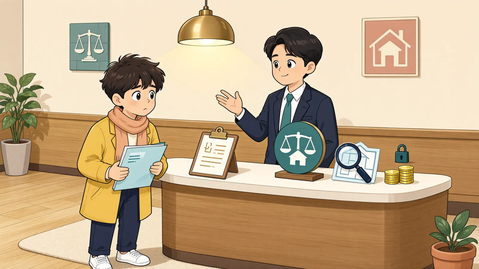 「임차인이 직접 강제경매를 신청했다면, 배당요구도 따로 해야 할까?」 상황을 그린 삽화