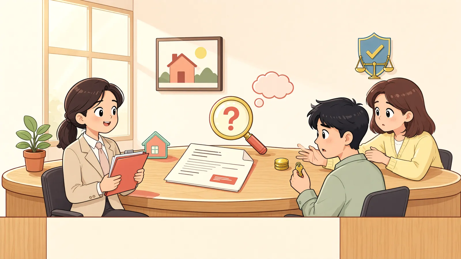「인도 약속 뒤에도 점유하면 유치권이 살아날까」 상황을 그린 삽화