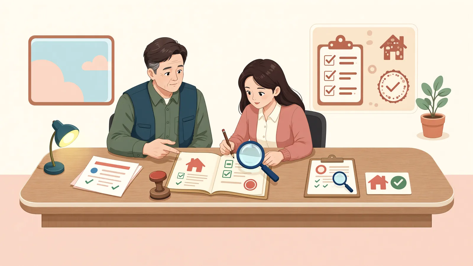 「외벽은 다 올라갔는데, 구분건물 경매등기는 왜 막혔을까」 상황을 그린 삽화