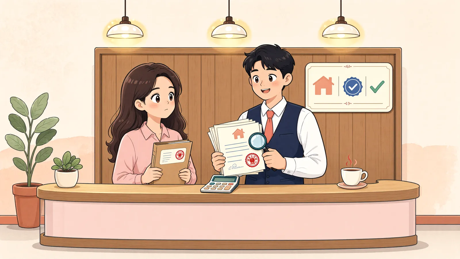 「유언장에 점포가 적혀 있어도, 바로 내 소유가 되는 건 아닙니다」 상황을 그린 삽화