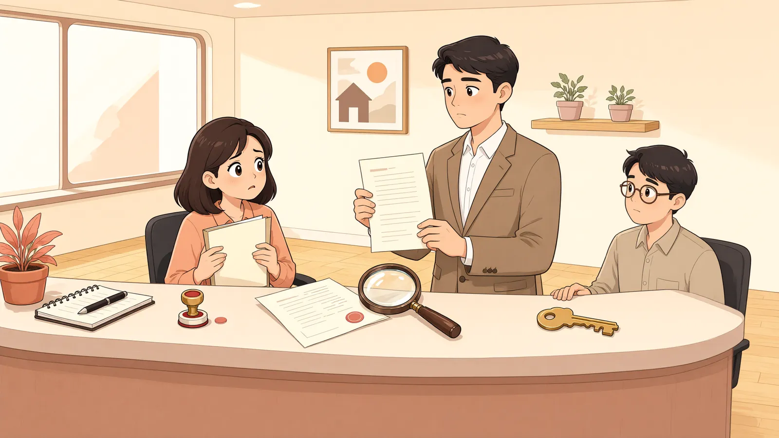 「담보취소결정 전 권리행사, 아직 늦지 않았을까?」 상황을 그린 삽화