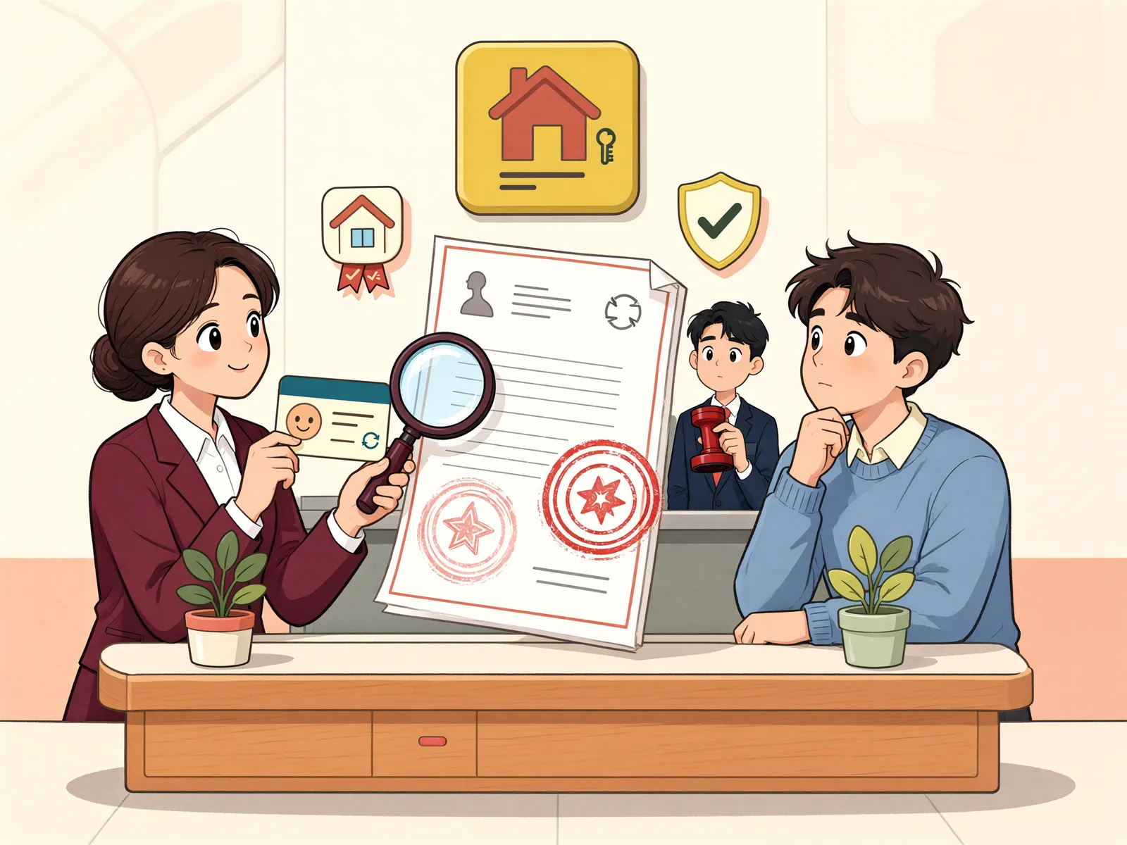 「직권말소 뒤 재등록, 끊겼던 대항력은 돌아올까」 상황을 그린 삽화