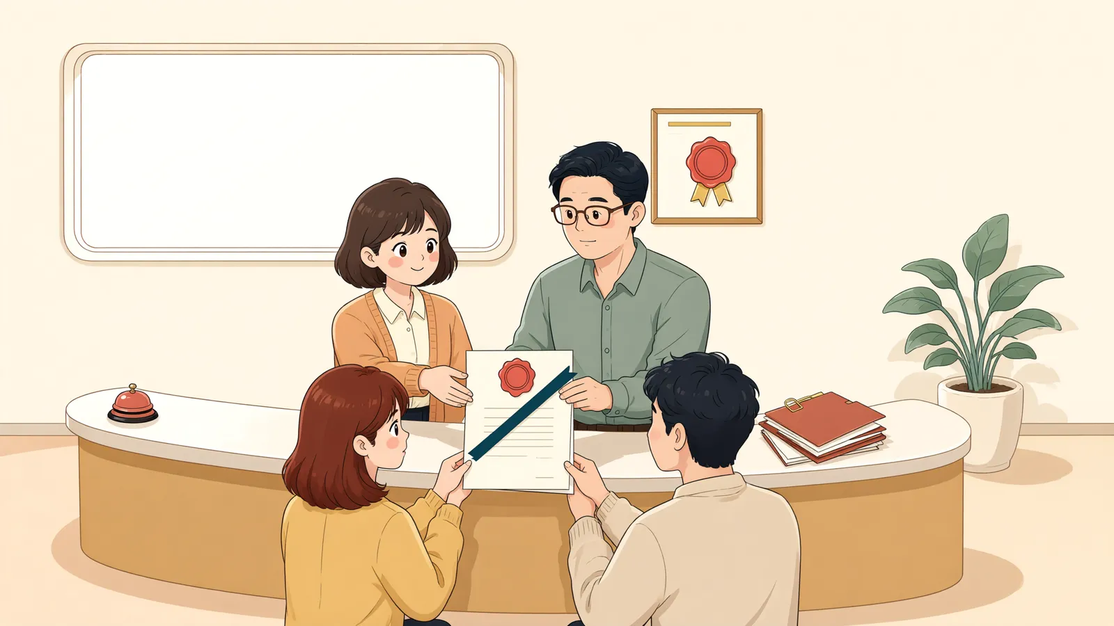 「화해권고결정 뒤에도 매매대금이 안 들어온다면」 상황을 그린 삽화