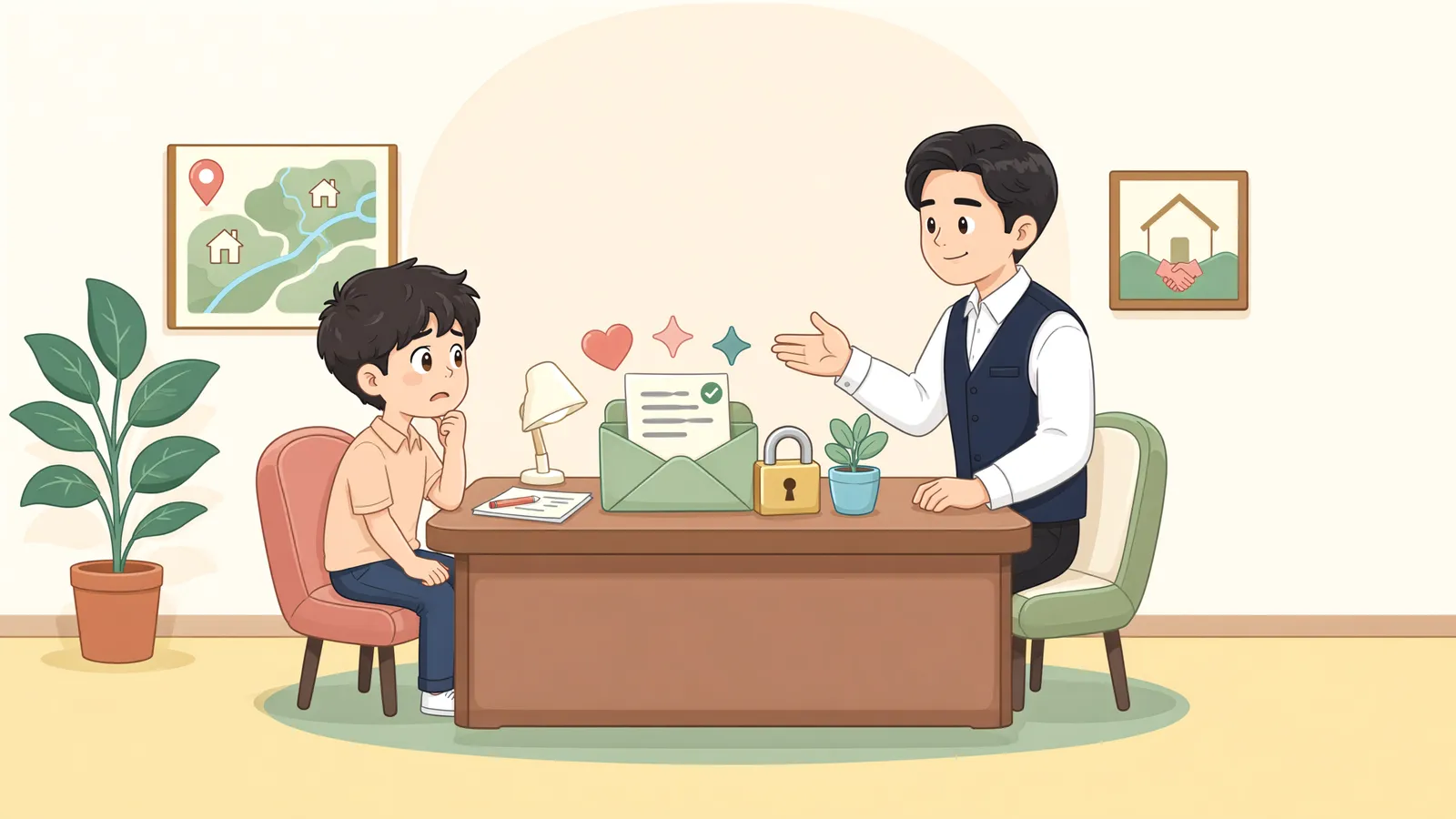 「급여가 압류된 채 개인회생을 신청하면, 쌓인 돈은 어떻게 될까」 상황을 그린 삽화