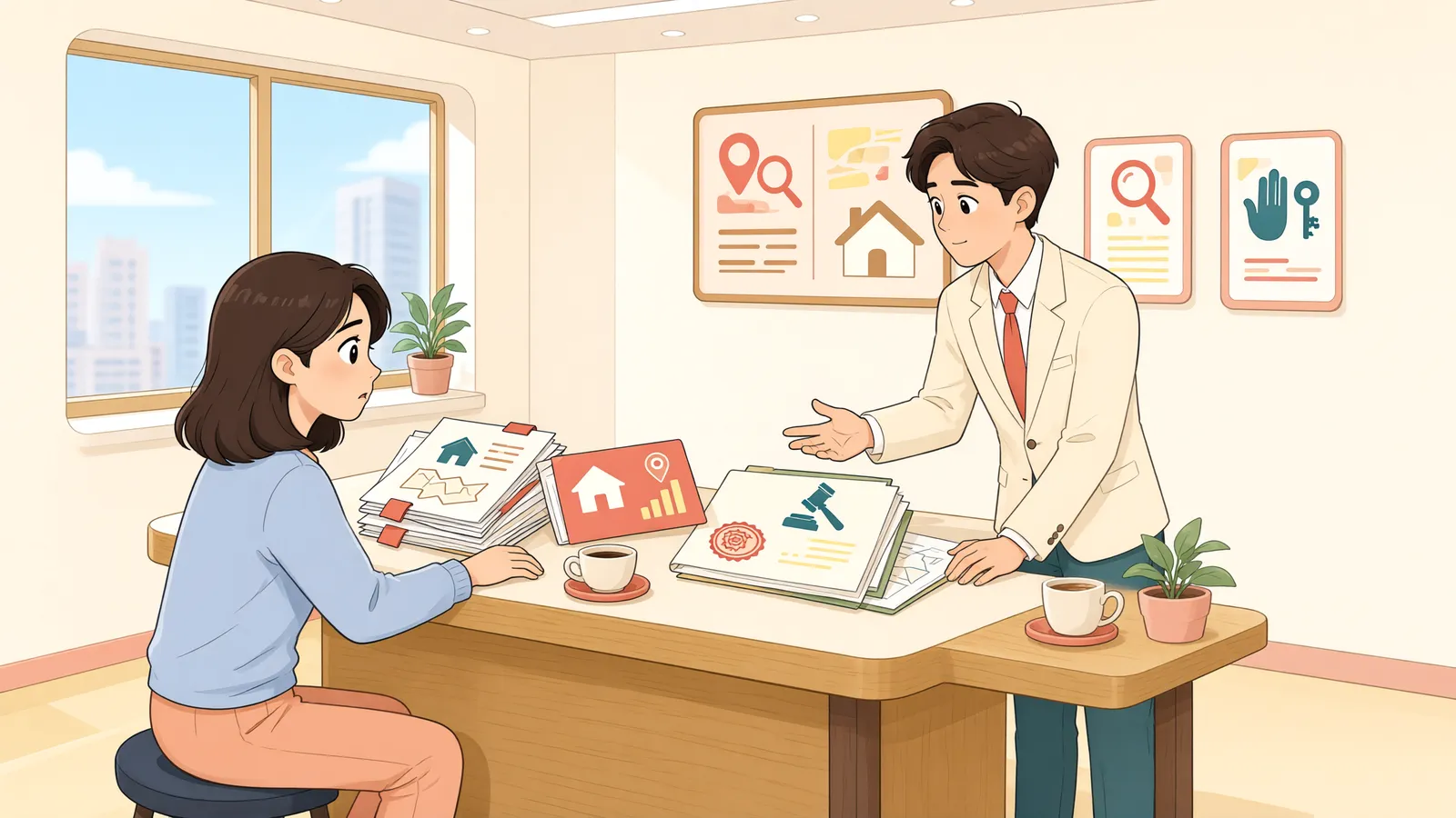 「함께 심판을 받았어도, 소송 시계는 따로 갑니다」 상황을 그린 삽화