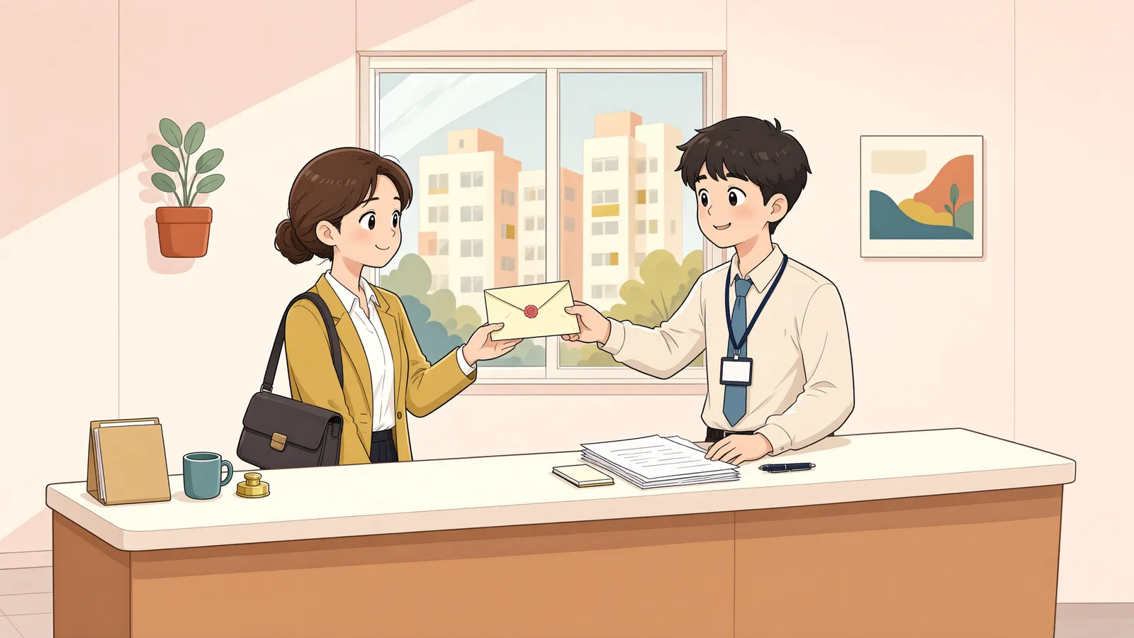 「세금 고지서를 늦게 받았다고 생각했는데, 이의신청 기간은 이미 지났다면」 상황을 그린 삽화